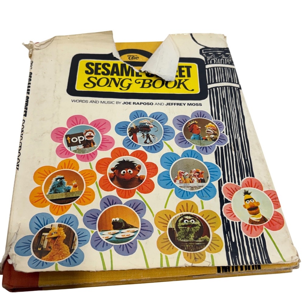 Vintage 1971 Sesame Street Song Book First Printing Joe Raposo Moss Muppets